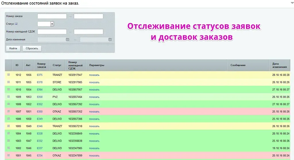 Интеграция со СДЭК